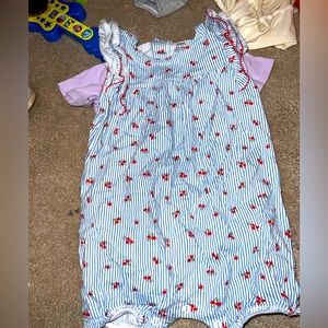Toddler cherry romper